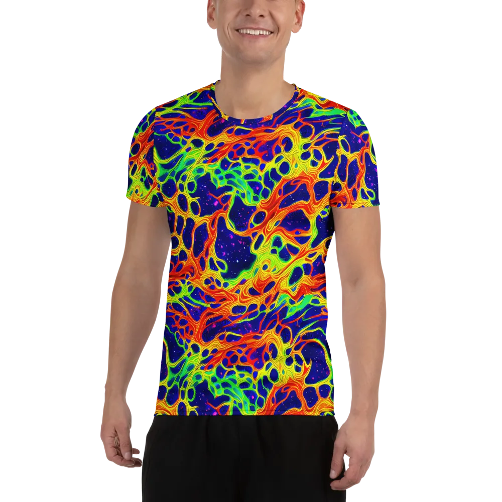 Radiant Organism on Men's Athletic T-Shirt — Front
