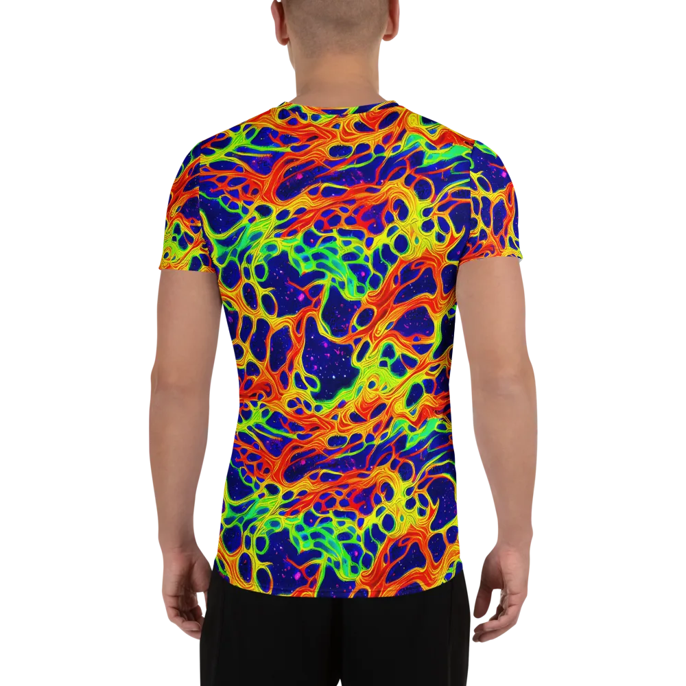 Radiant Organism on Men's Athletic T-Shirt — Back