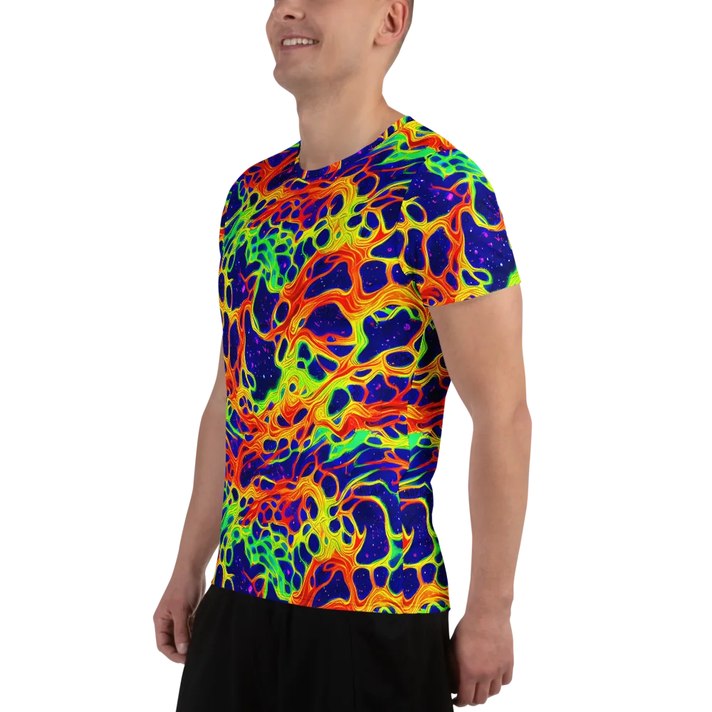 Radiant Organism on Men's Athletic T-Shirt — Left