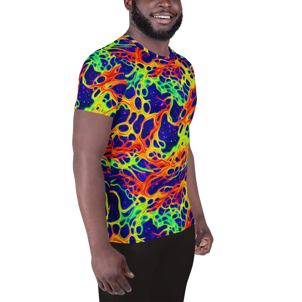 Radiant Organism on Men's Athletic T-Shirt — Right