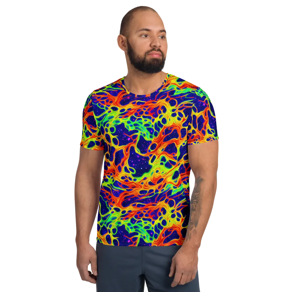 Radiant Organism on Men's Athletic T-Shirt — Front