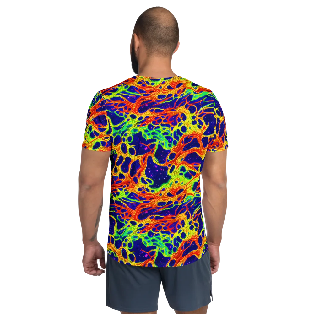 Radiant Organism on Men's Athletic T-Shirt — Back