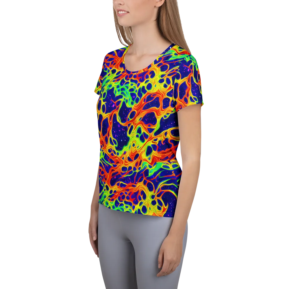 Radiant Organism on Women's Athletic T-Shirt — Left