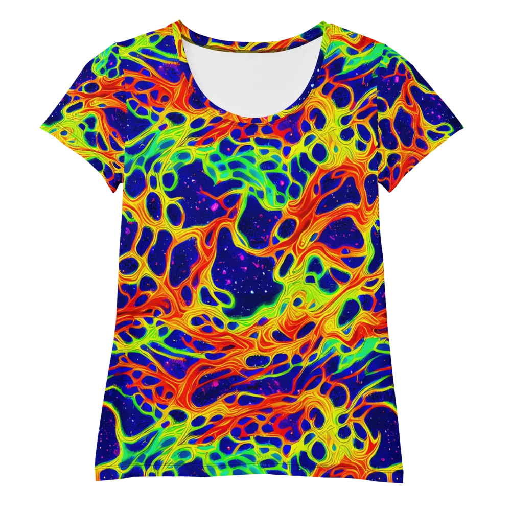Radiant Organism on Women's Athletic T-Shirt — Front