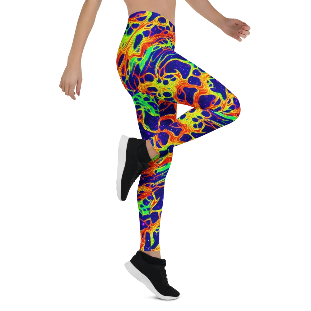Radiant Organism on Leggings — Right