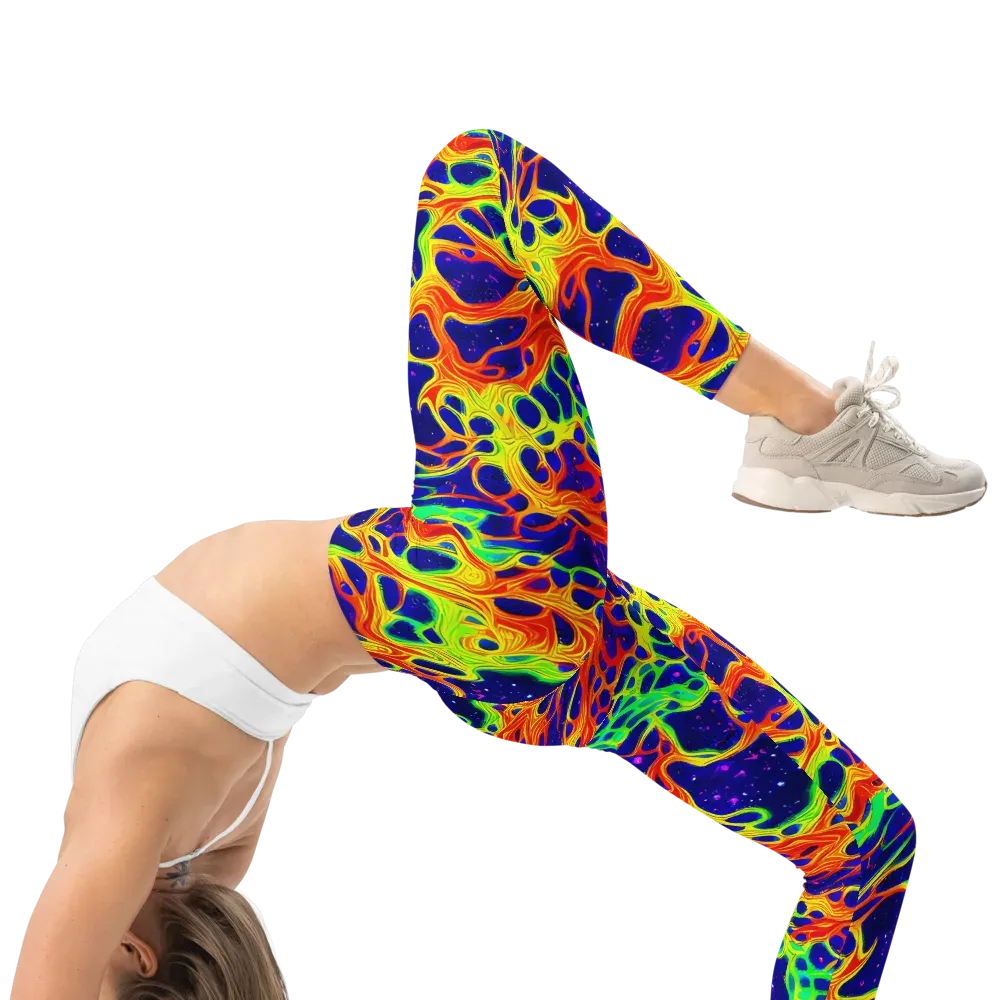 Radiant Organism on Leggings — Right