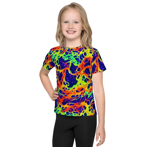 Radiant Organism on a Kids Crew Neck T-Shirt