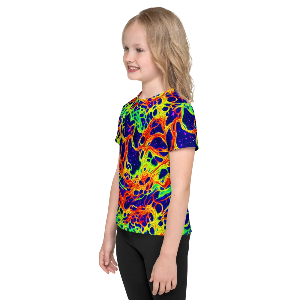 Radiant Organism on Kids Crew Neck T-Shirt — Left