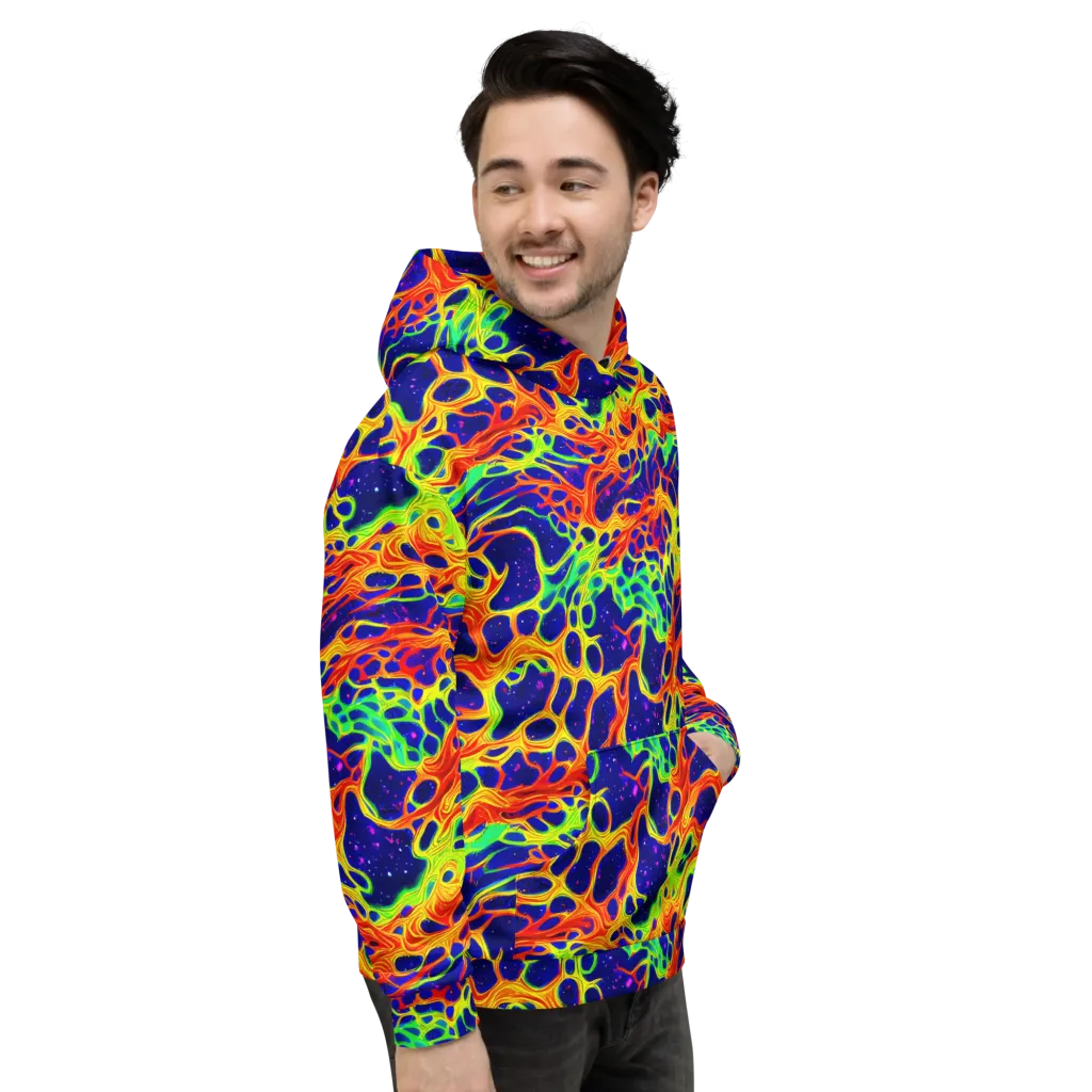 Radiant Organism on Hoodie — Right