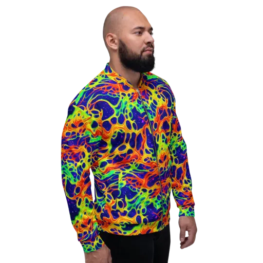 Radiant Organism on a Bomber Jacket