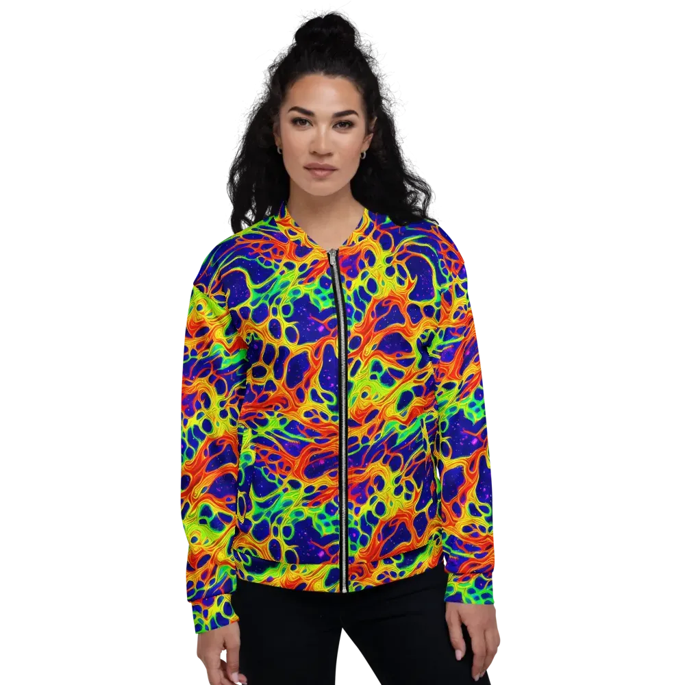 Radiant Organism on Bomber Jacket — Front