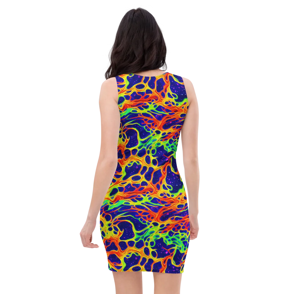 Radiant Organism on Bodycon Dress — Back