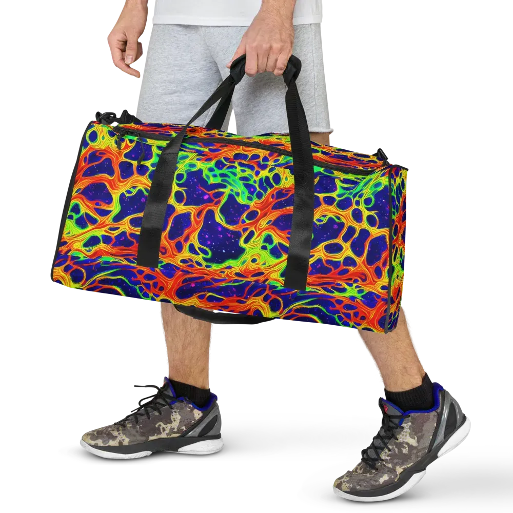 Radiant Organism on Duffle Bag — Front