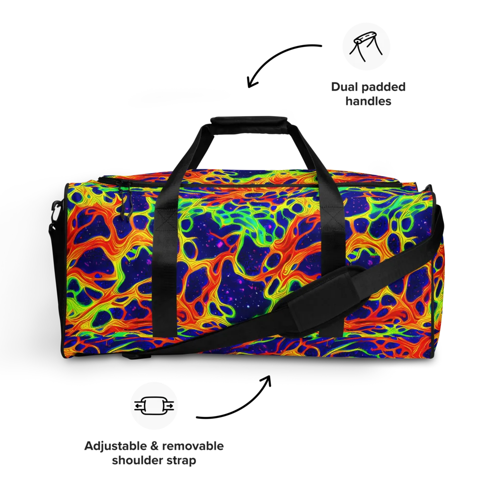 Radiant Organism on Duffle Bag — Front