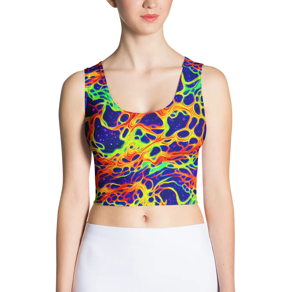 Radiant Organism on Crop Top — Front