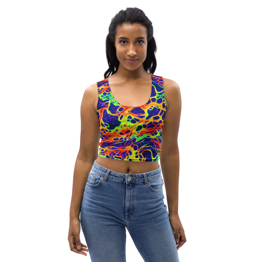 Radiant Organism on Crop Top — Front