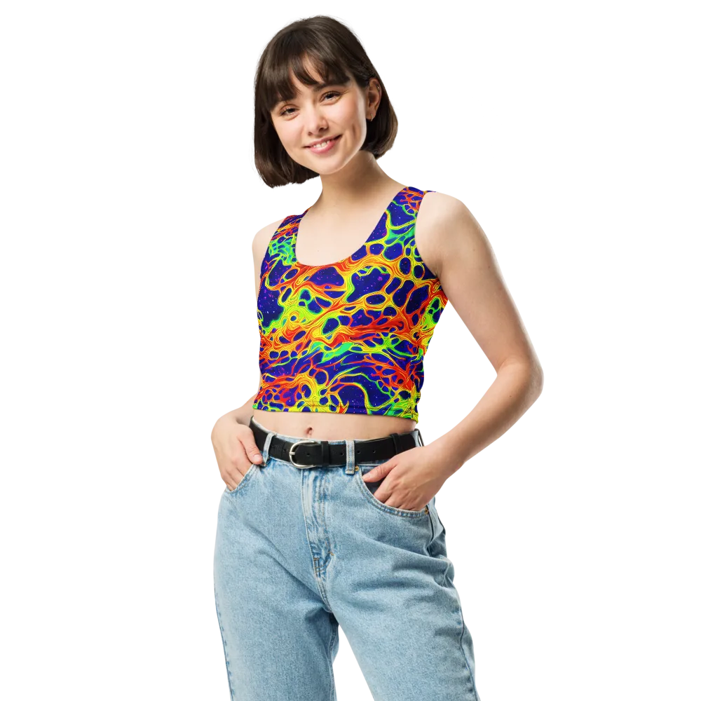 Radiant Organism on Crop Top — Front