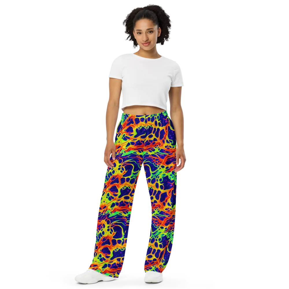 Radiant Organism on Wide-Leg Pants — Front