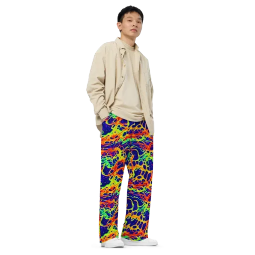 Radiant Organism on a Wide-Leg Pants
