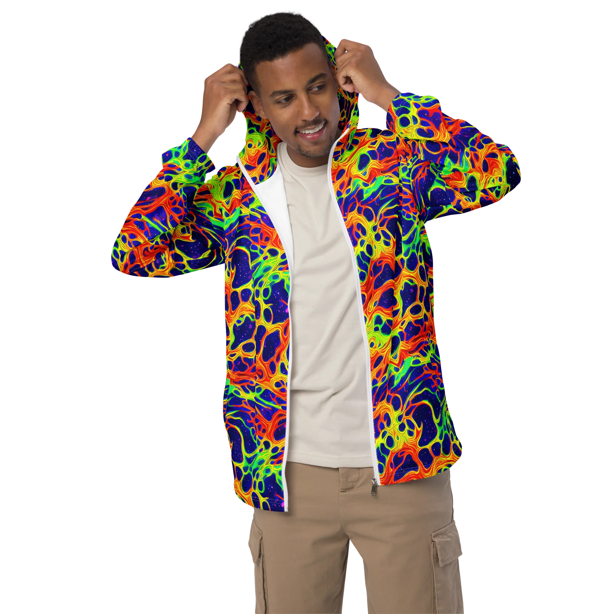 Radiant Organism on Men's Windbreaker — Front