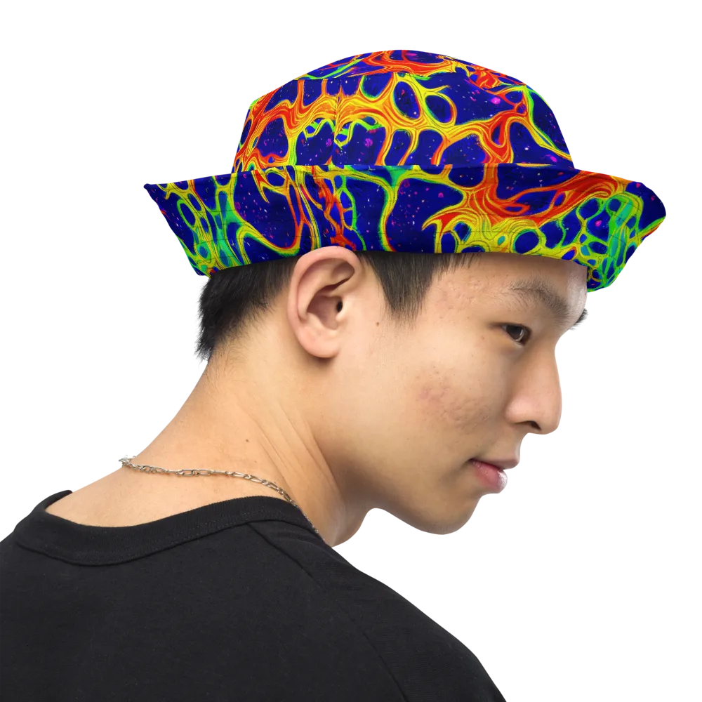 Radiant Organism on Reversible Bucket Hat — Right Outside
