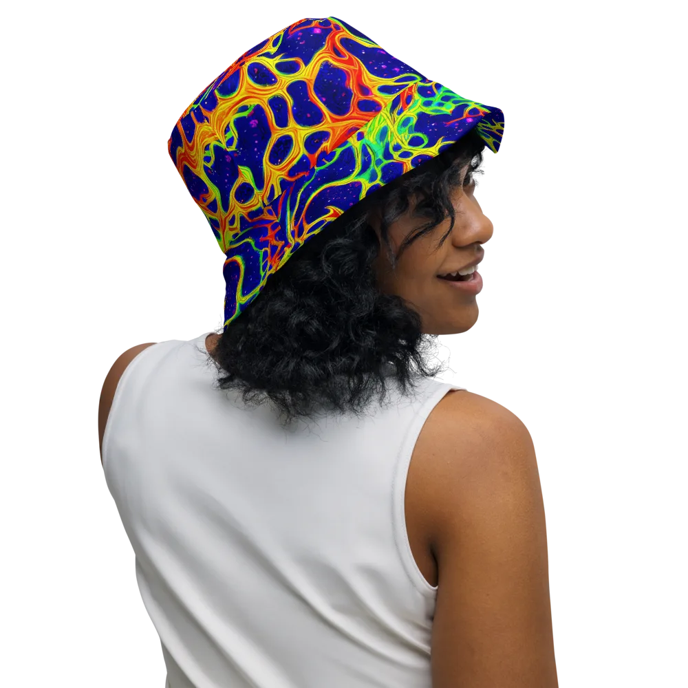 Radiant Organism on Reversible Bucket Hat — Right Outside