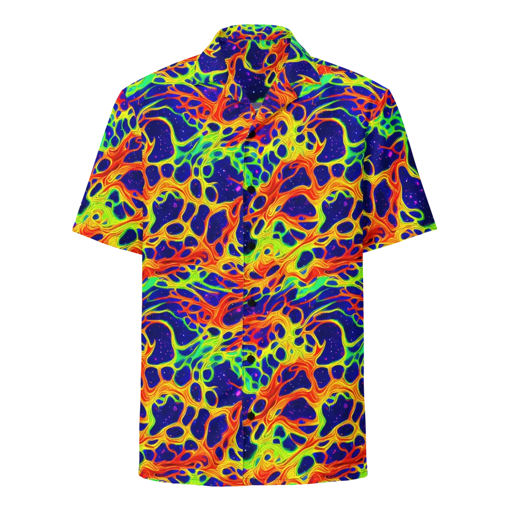 Radiant Organism on Button Shirt — Front
