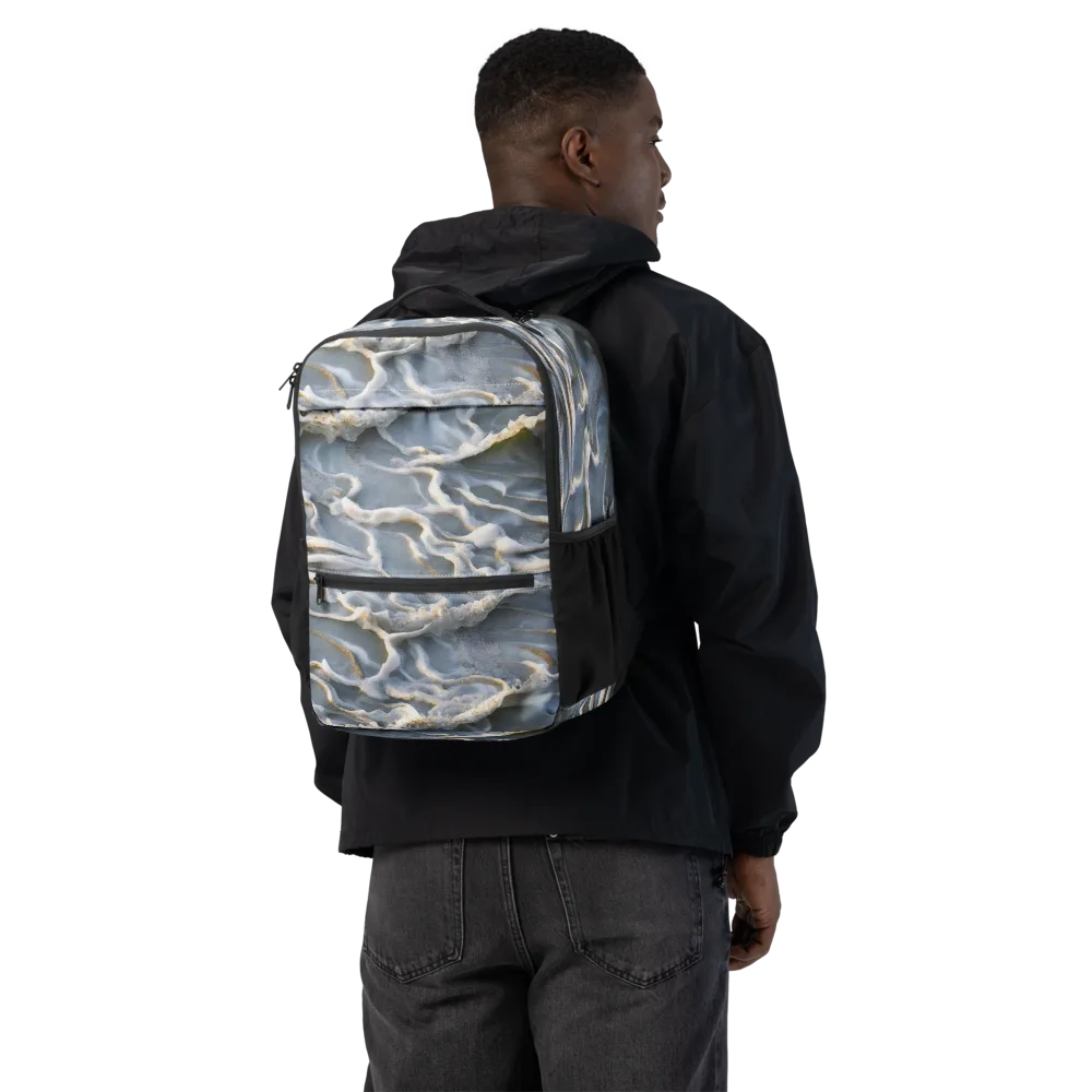 Frosted Tide on Utility Backpack — Back