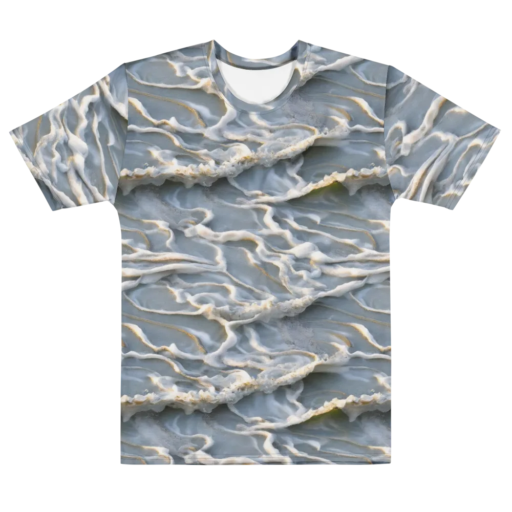 Frosted Tide on Men's Cotton Crew Neck T-Shirt — Front