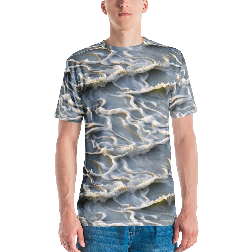 Frosted Tide on Men's Crew Neck T-Shirt — Front