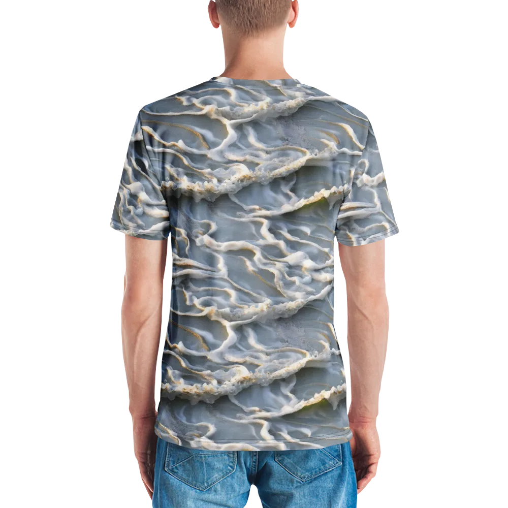 Frosted Tide on Men's Crew Neck T-Shirt — Back