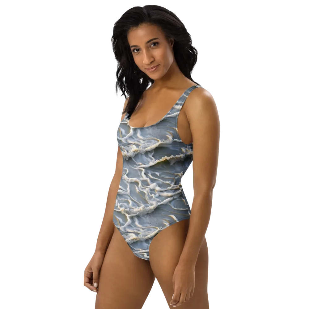 Frosted Tide on One-Piece Swimsuit — Left