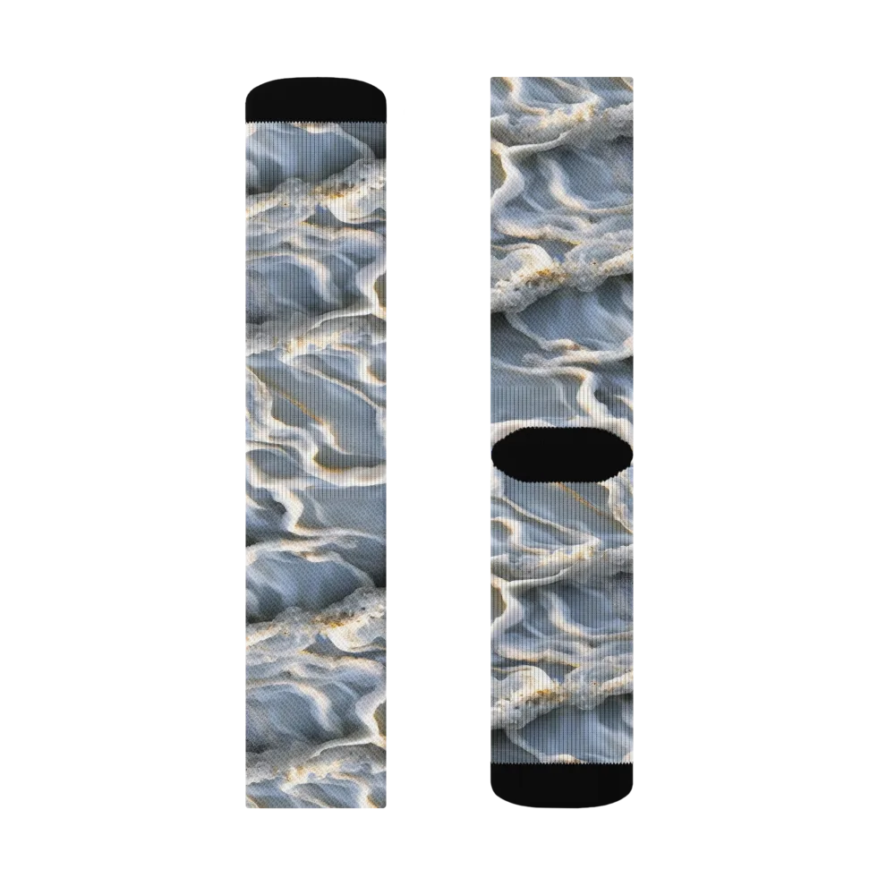 Frosted Tide on Socks — Left Sock