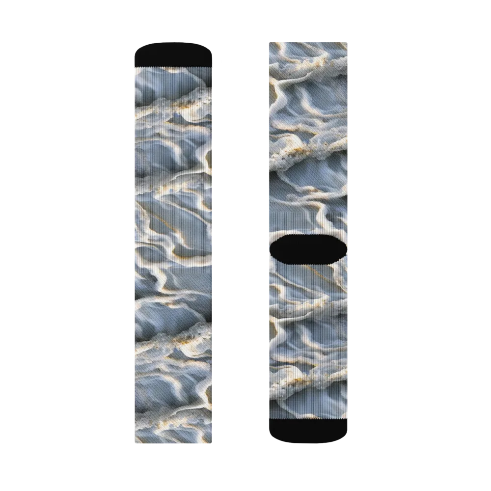 Frosted Tide on Socks — Right Sock