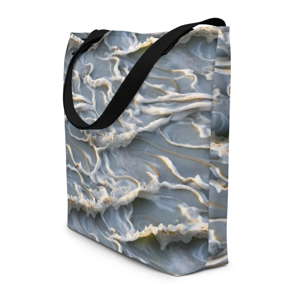 Frosted Tide on Large Tote Bag W/ Pocket — Front