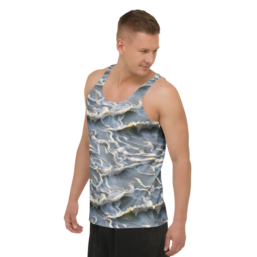 Frosted Tide on Men's Tank Top — Left Front