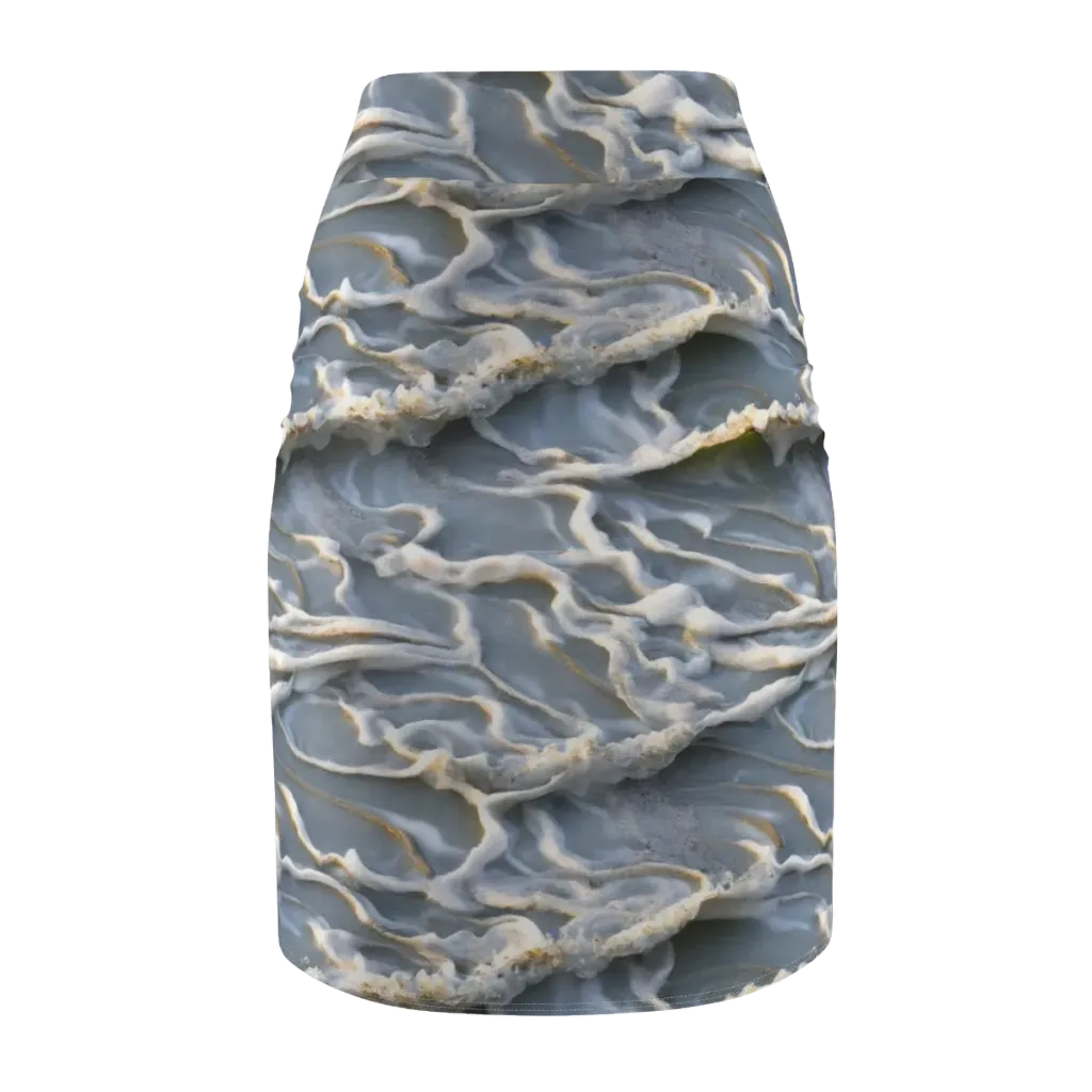 Frosted Tide on Pencil Skirt — Back