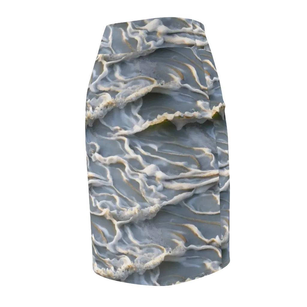 Frosted Tide on Pencil Skirt — Back Side