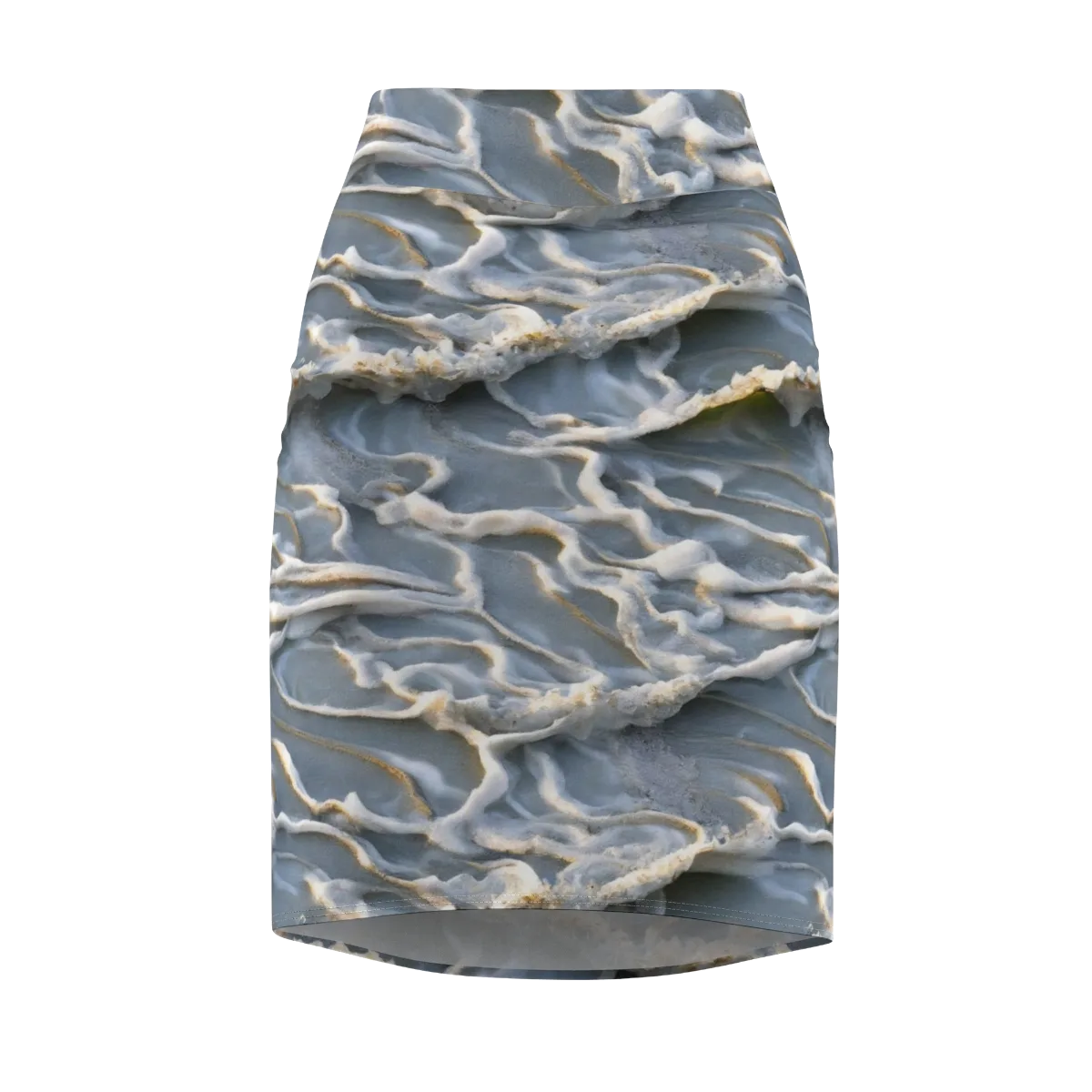 Frosted Tide on Pencil Skirt — Front
