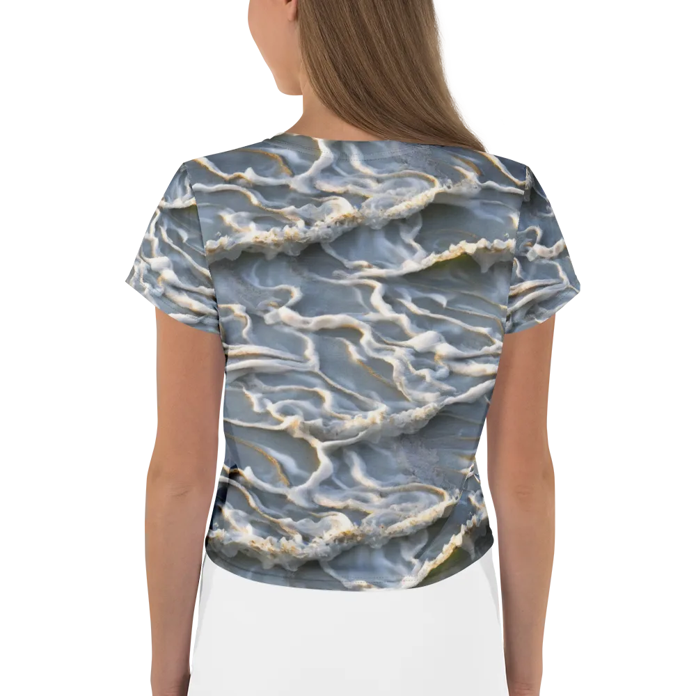 Frosted Tide on Crop Tee — Back