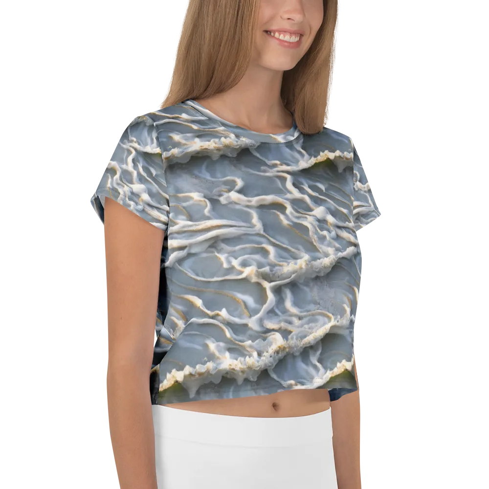 Frosted Tide on Crop Tee — Right