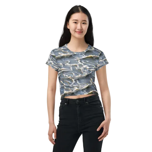 Frosted Tide on a Crop Tee