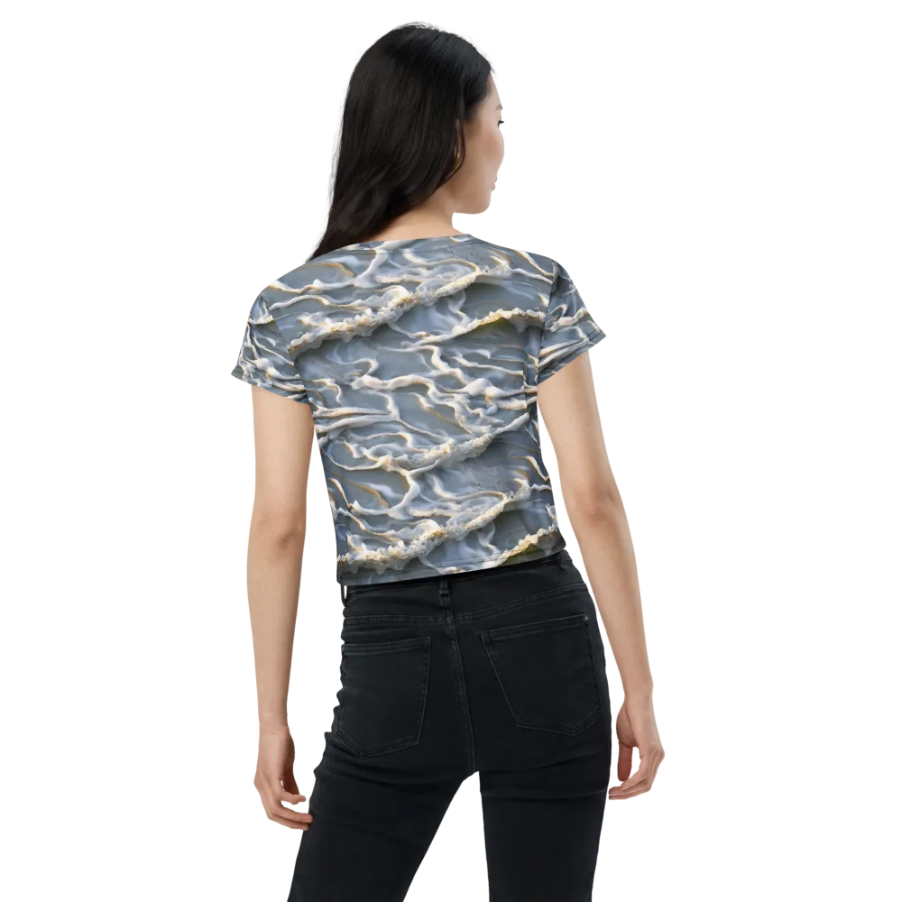 Frosted Tide on Crop Tee — Back