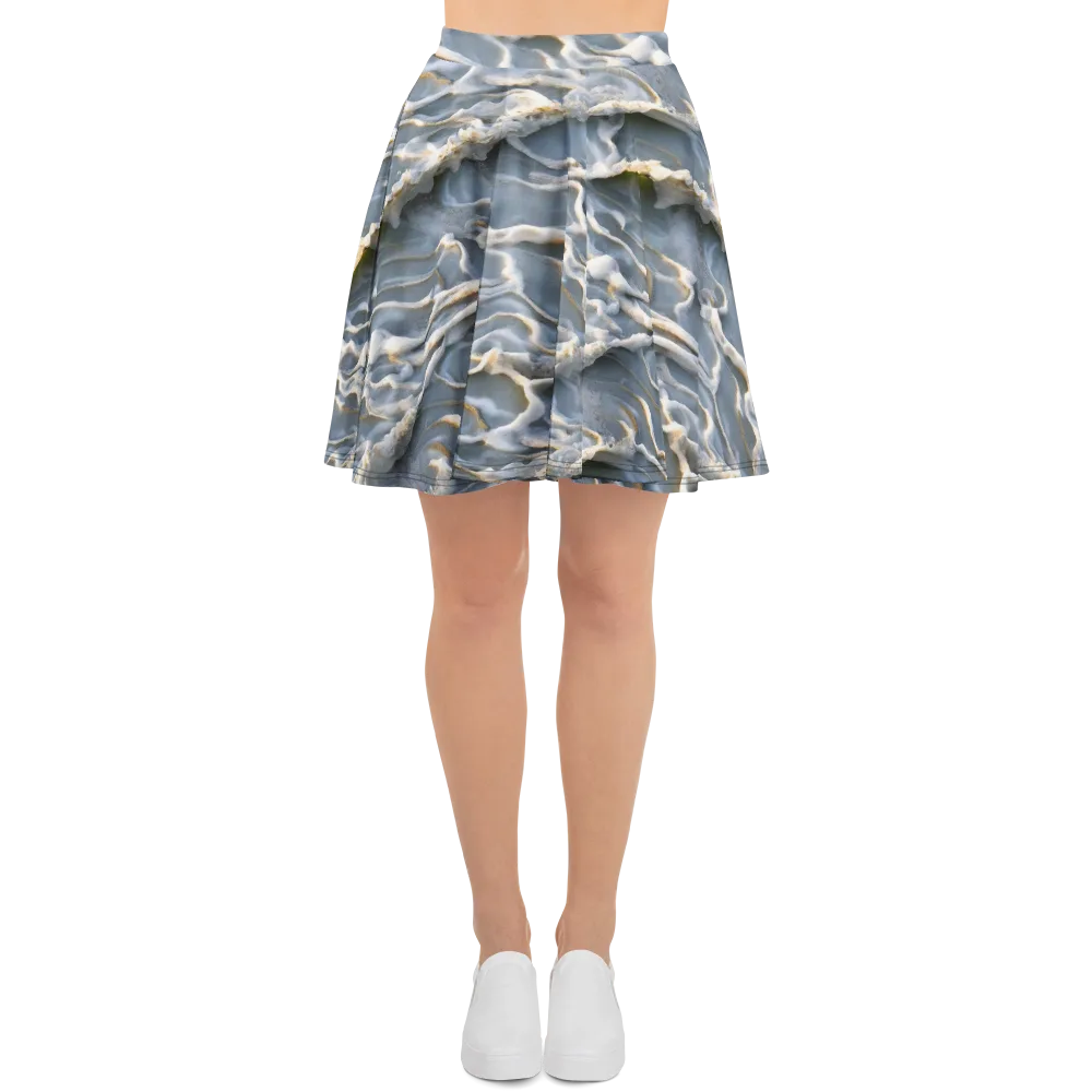 Frosted Tide on Skater Skirt — Front