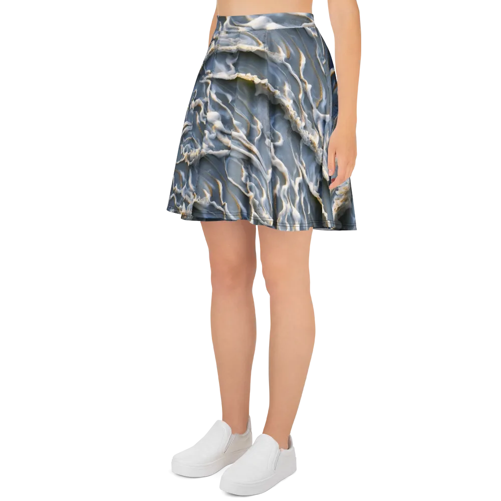 Frosted Tide on Skater Skirt — Left