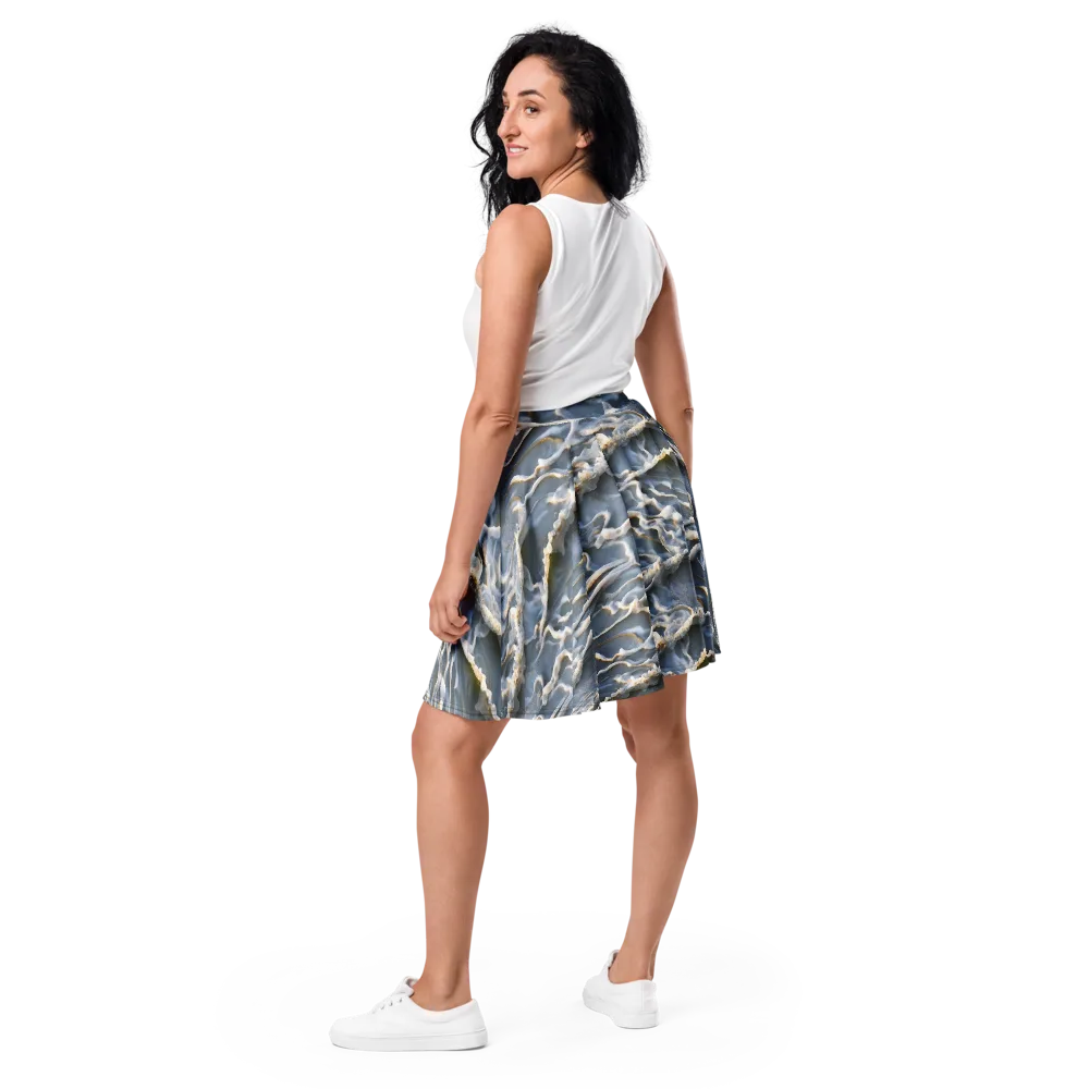 Frosted Tide on Skater Skirt — Back