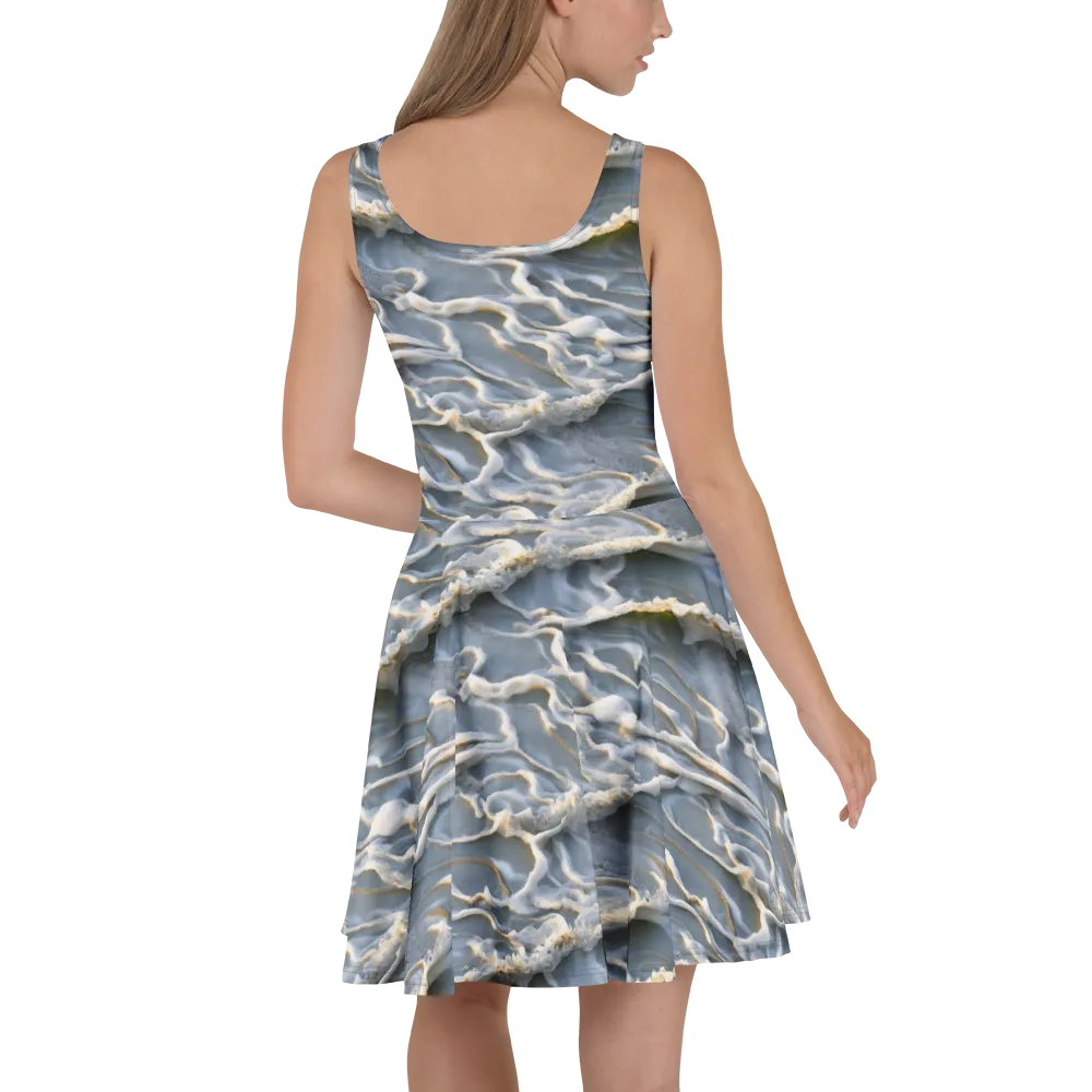 Frosted Tide on Skater Dress — Back