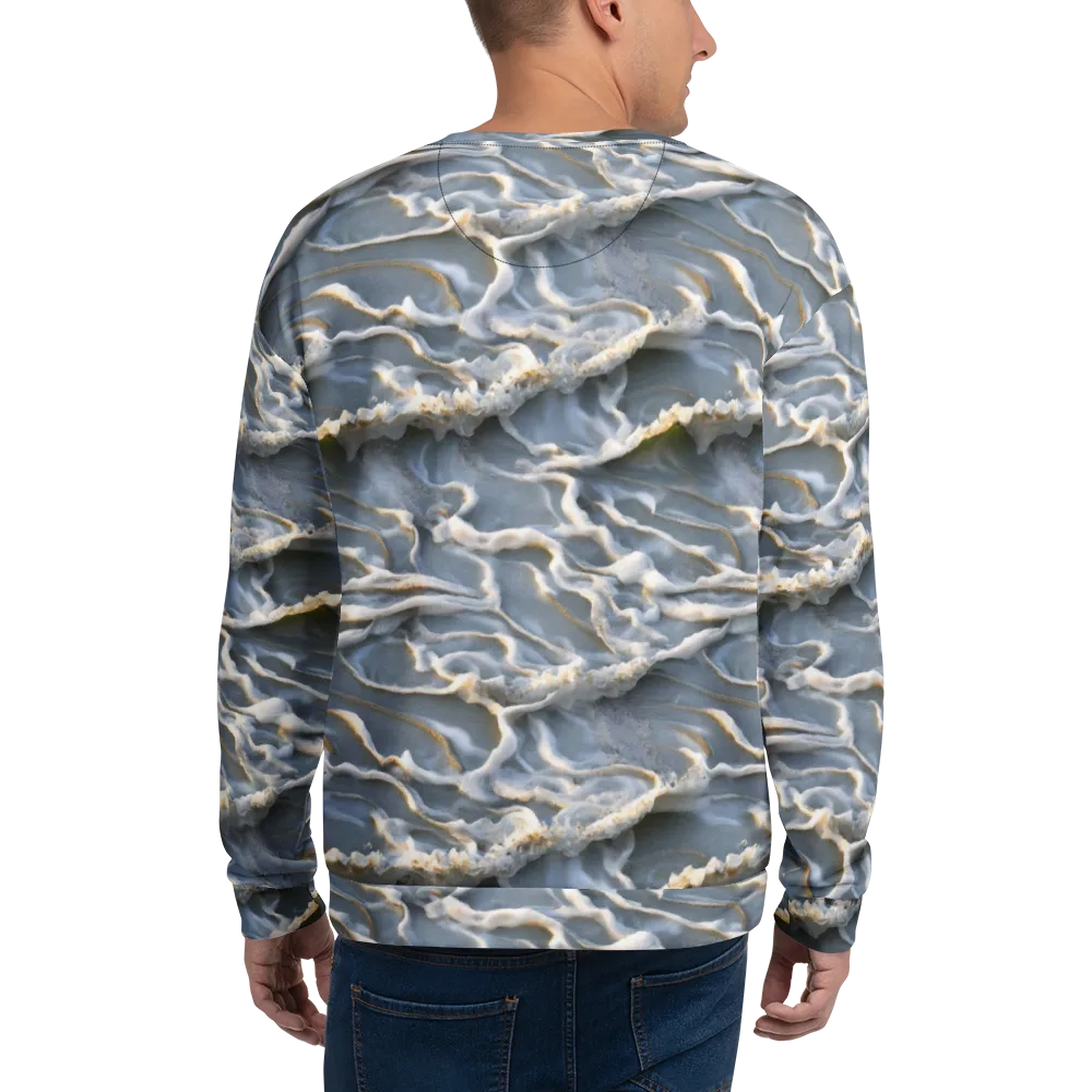 Frosted Tide on Sweatshirt — Back