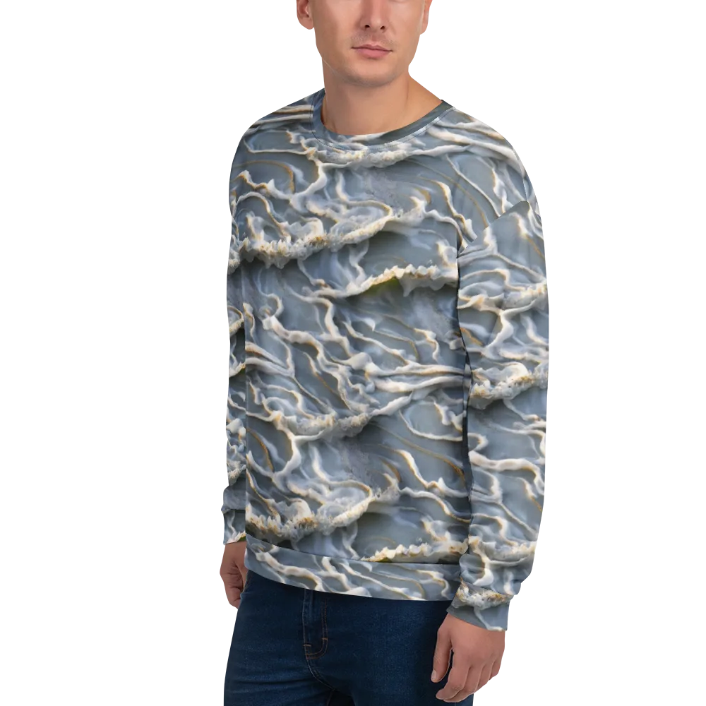 Frosted Tide on Sweatshirt — Left Front