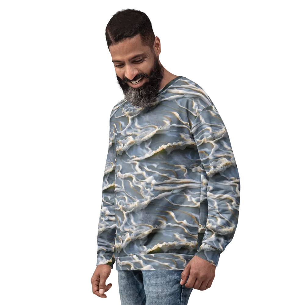 Frosted Tide on Sweatshirt — Left Front
